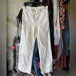 We The Free Cream Flare Jeans